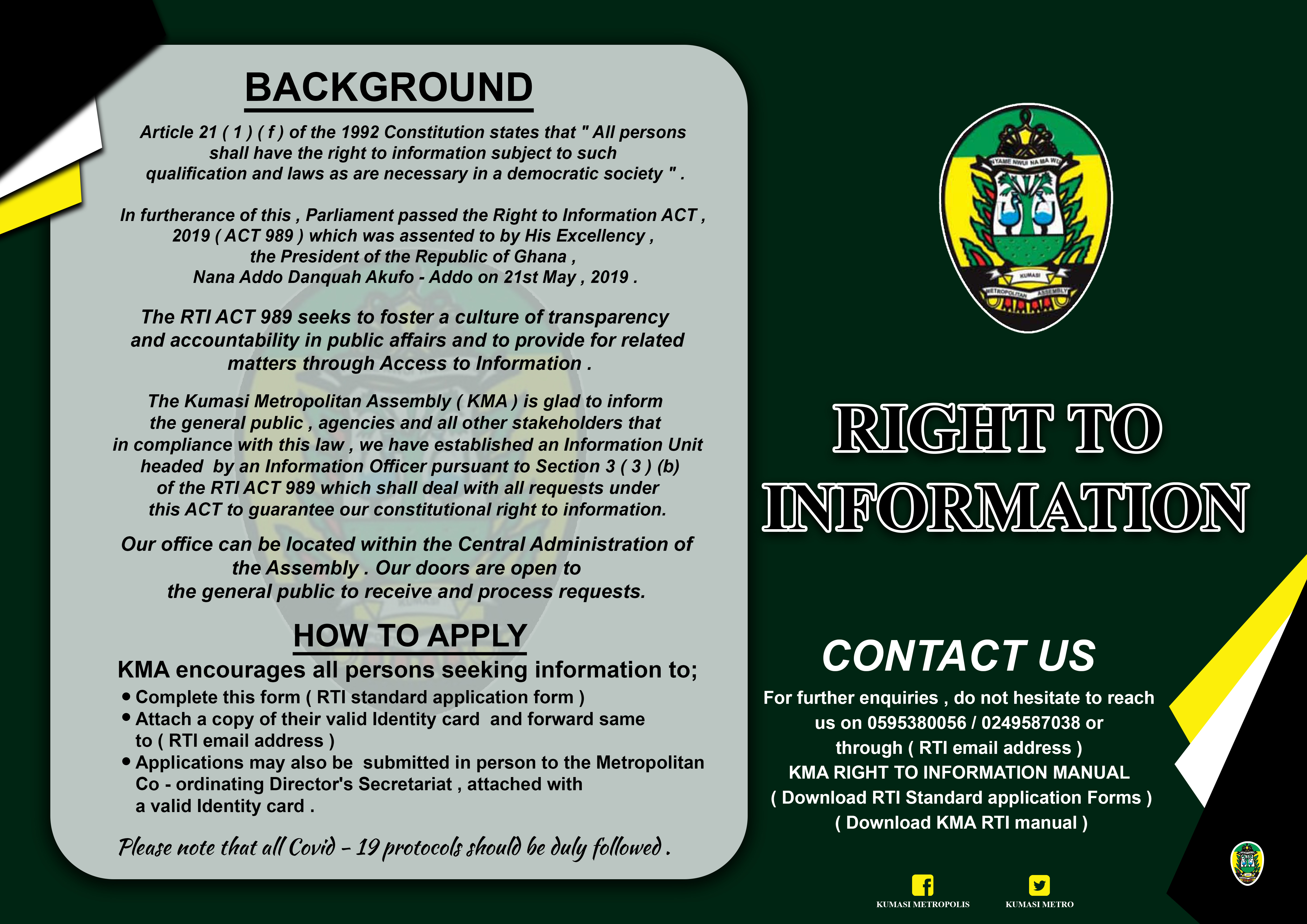 RIGHT TO INFORMATION